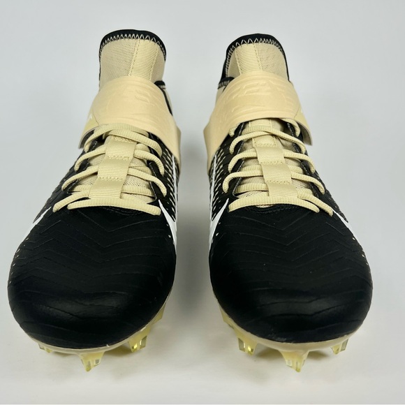 Nike Alpha Menace Pro 2 Mid Gold Black Football Cleats Size 9.5 - Picture 4 of 10